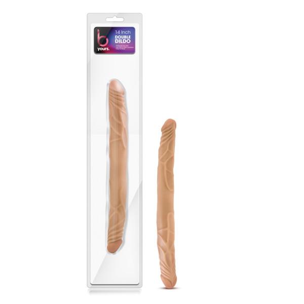 B Yours 14 inches Double Dildo Latin Tan Image 4