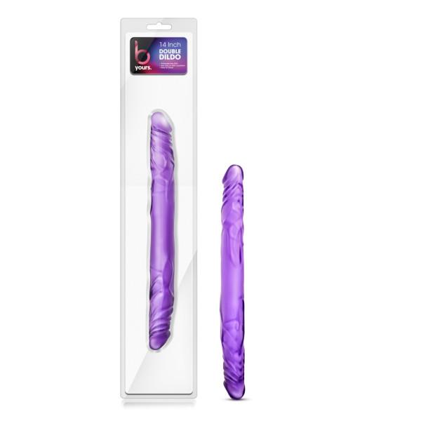 B Yours 14 inches Double Dildo Purple Image 3