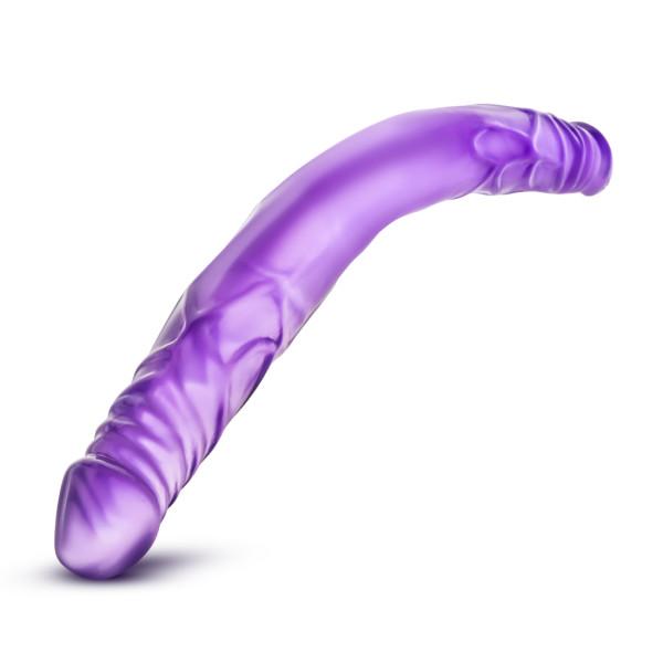 B Yours 14 inches Double Dildo Purple Image 4