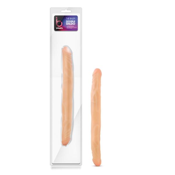 B Yours 14 inches Double Dildo Beige Image 4