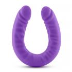 Ruse 18 inches Silicone Slim Double Dong Purple Image 5