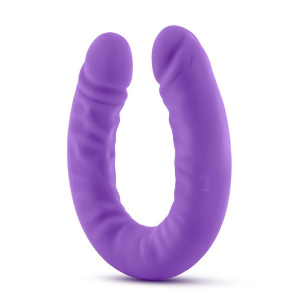 Ruse 18 inches Silicone Slim Double Dong Purple Image 2