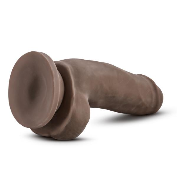Au Naturel 7 inches Sensa Feel Fat Boy Chocolate Brown Dildo Image 4