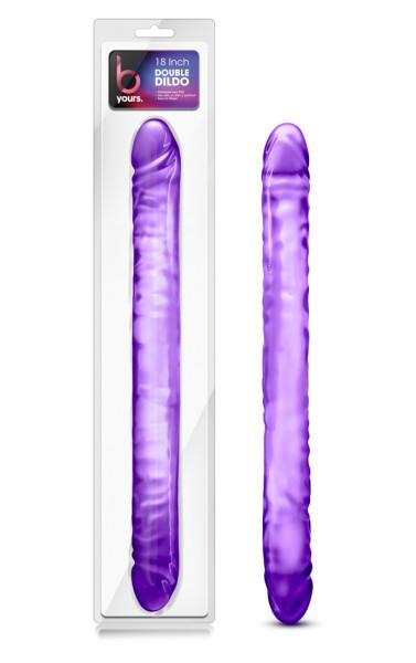 B Yours 18 inches Double Dildo Purple Image 4