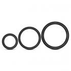 Performance VS4 Pure Premium Silicone Cockring Set Black Sex Toy Product