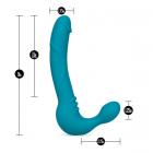 Temptasia Luna Strapless Silicone Dildo Teal Sex Toy Product