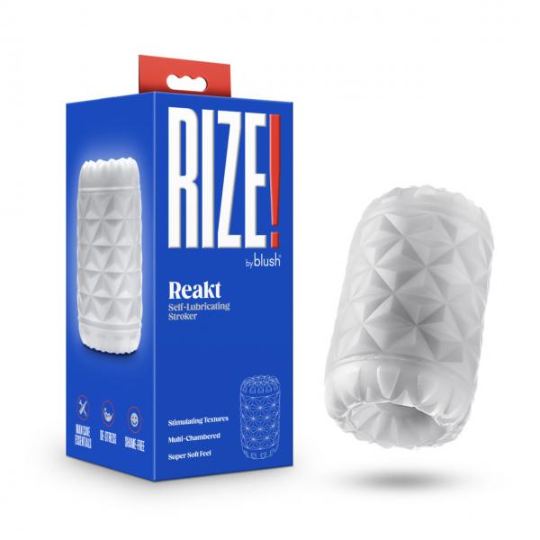 Rize Reakt Self Lubricating Stroker White Sex Toy Product