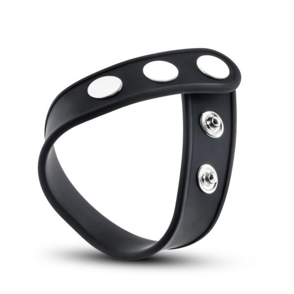 Performance VS5 Silicone 3 Snap Cock Strap Black Sex Toy Product