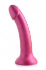 Simply Sweet 7 In Metallic Silicone Dildo Pink Sex Toy Product