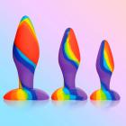 Simply Sweet Rainbow Silicone Butt Plug Set Sex Toy Product
