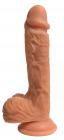 Easy Riders 8 inches Dual Density Silicone Dong Balls Beige