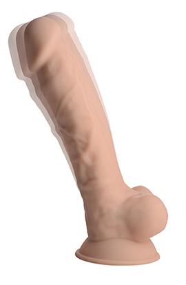 Fleshstixxx 8in Vibrating Dildo W/ Balls Light Sex Toy Product