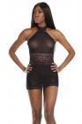 Halter Dress Black O/S Sex Toy Product
