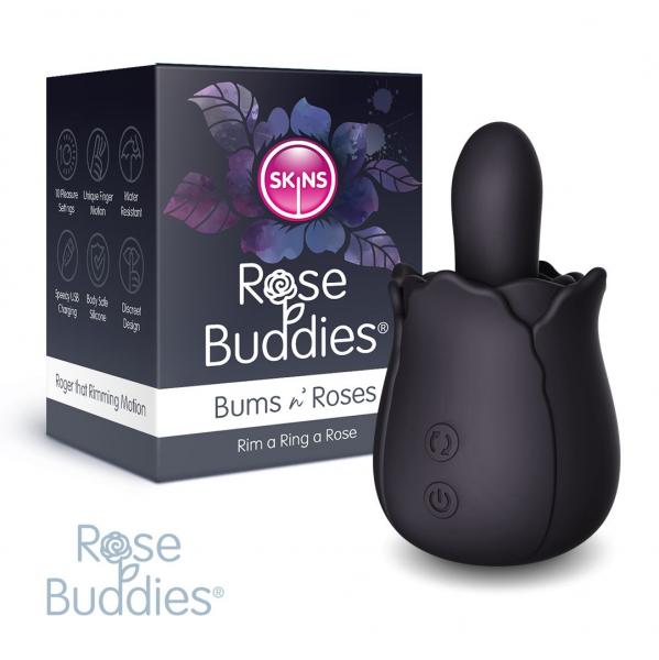 Skins Rose Buddies - Bum N Roses Black Sex Toy Product