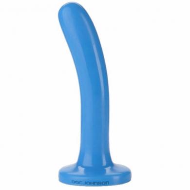 Platinum Premium Silicone The Slim Dildo – Blue