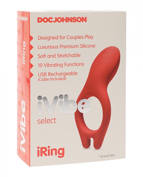 Ivibe Select Iring Coral Vibrating Cock Ring Sex Toy Product