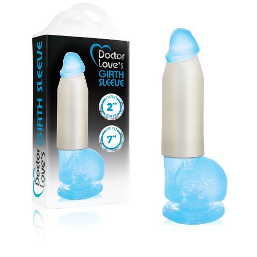 Girth Sleeve 2 inches Extra Girth 7 inches Trim to fit Clear Sex Toy Product