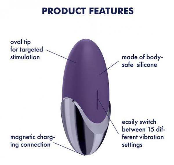 Satisfyer Layons Purple Pleasure Massager, alternate view 4