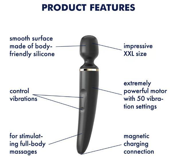 Satisfyer Wander-er Woman - Black/gold, alternate view