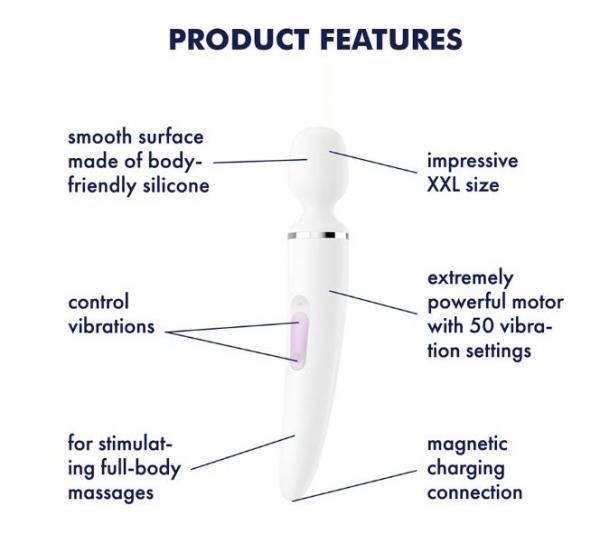 Satisfyer Wander-er Woman - White/chrome, alternate view