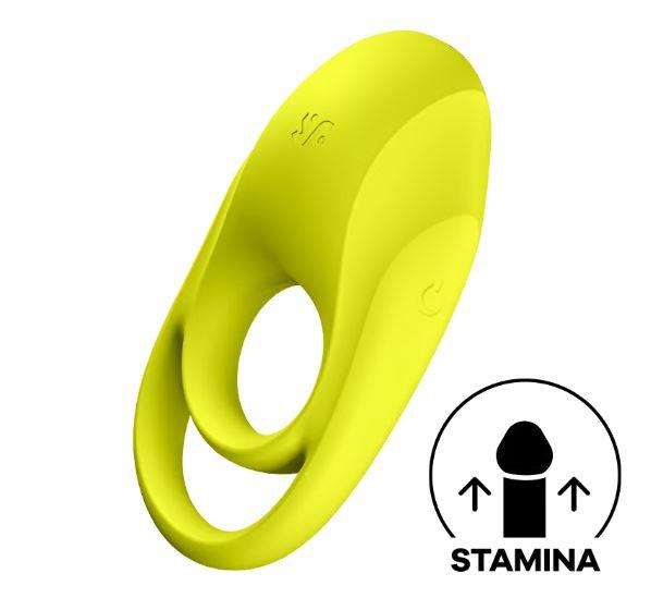 Satisfyer Spectacular Duo Ring Vibrator - Lime Green, alternate view 3