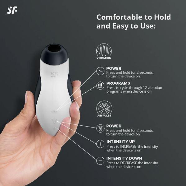 Satisfyer Orca - Black/white, alternate view 3
