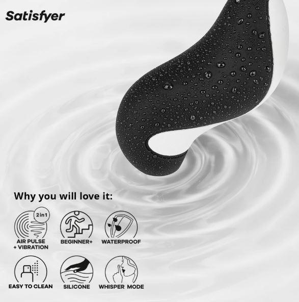 Satisfyer Orca - Black/white, alternate view 4