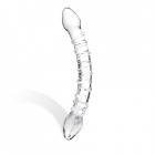 Glas Double Trouble Glass Dildo Clear Sex Toy Product