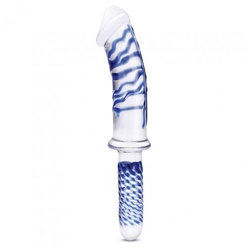 Glas 11in Realistic Double Ended Dildo W/ Handle Sex Toy Product