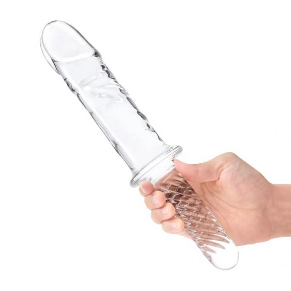 Glas 11in Girthy Cock Double Ended W/ Handle Sex Toy Product