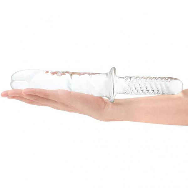 Glas 11in Girthy Cock Double Ended W/ Handle Sex Toy Product