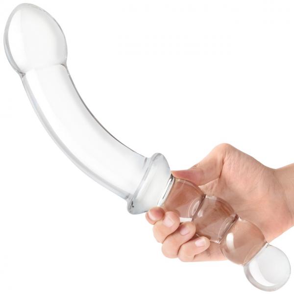 Glas 12.5in Girthy Double Sided W/ Handle Sex Toy Product