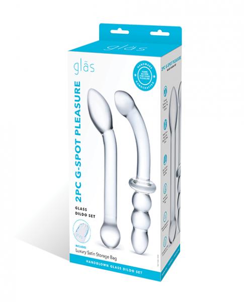 Glas 2pc G-spot Pleasure Glass Dildo Set