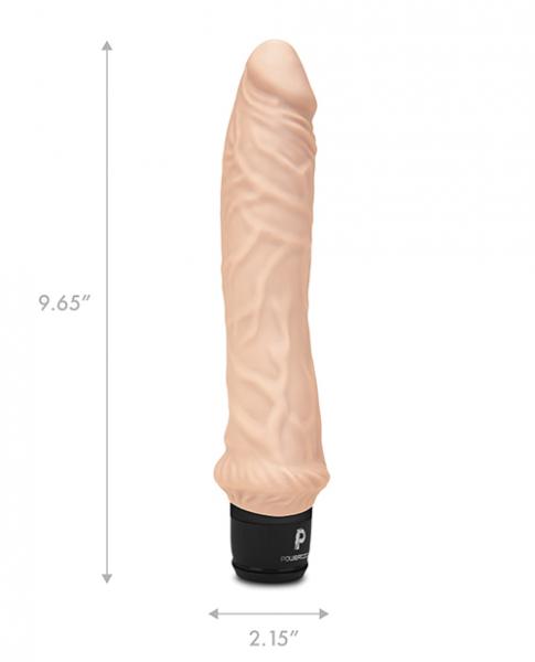 Powercocks 8in Girthy Vibrator Nude Sex Toy Product
