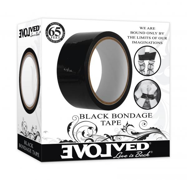 Evolved Bondage Tape Black 65 Ft Sex Toy Product