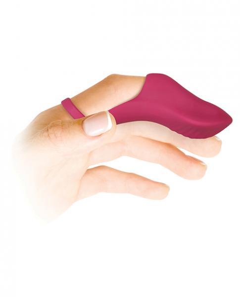 Frisky Finger Rechargeable Bullet Vibrator Burgundy Sex Toy Product