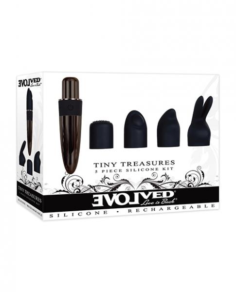 Evolved Tiny Treasures 5 Pc Silicone Vibe Kit Sex Toy Product