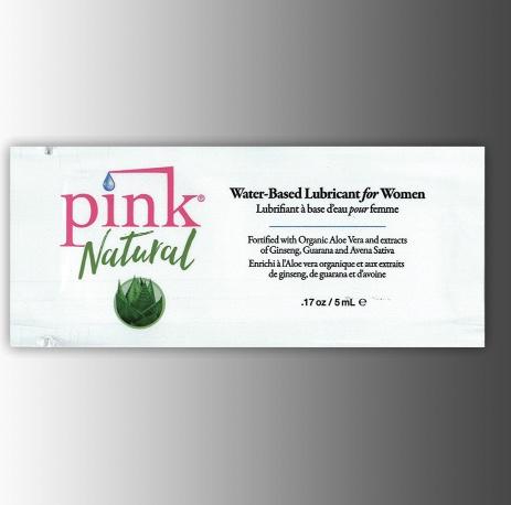 Pink Natural Water Based .17oz Sex Toy Product