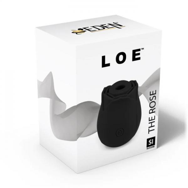 Loe The Rose Premium Suction Stimulator Black Sex Toy Product