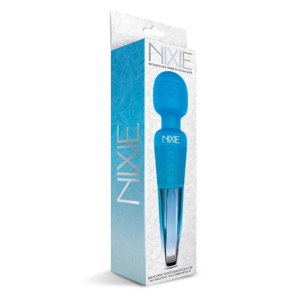 Nixie Wand Massager Blue Ombre Metallic Sex Toy Product