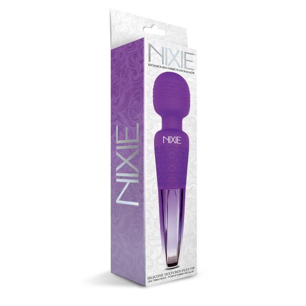 Nixie Wand Massager Purple Ombre Metallic Sex Toy Product