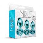 Nixie Metal Plug Trainer Set Blue Metallic Sex Toy Product