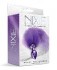 Nixie Metal Plug W/ Ombre Tail Medium Purple Metallic Sex Toy Product