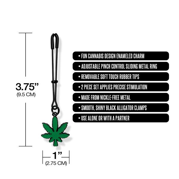 Stoner Vibe Chronic Collection Tweezer Nipple Clamps Sex Toy Product