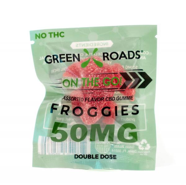 CBD Edibles 50mg Double Dose Froggies On The Go 1 Edible Per Bag Sex Toy Product