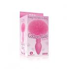 The 9s Cottontails Bunny Tail Butt Plug Ribbed Pink Sex Toy Product