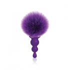 The 9s Cottontails Bunny Tail Butt Plug Beaded Purple Sex Toy Product