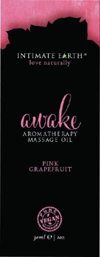 Intimate Earth Awake Massage Oil Foil Sachet 1oz Sex Toy Product