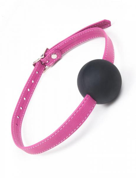 Joanna Angel Ball Gag Small Pink Black O/S Sex Toy Product