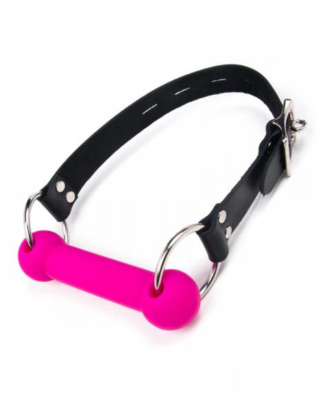 Joanna Angel Silicone Bit Gag Pink Black O/S Sex Toy Product